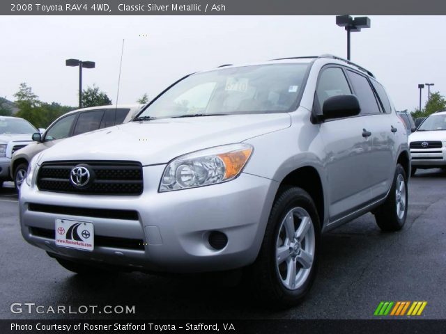 2008 Toyota RAV4 4WD in Classic Silver Metallic