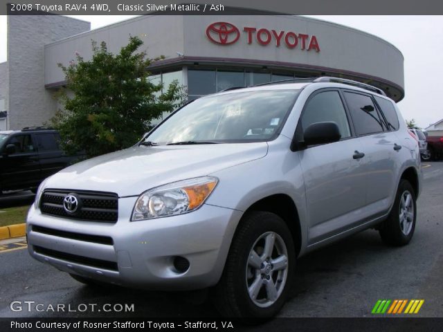 2008 Toyota RAV4 4WD in Classic Silver Metallic
