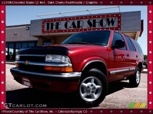 1998 Chevrolet Blazer LS 4x4 in Dark Cherry Red Metallic