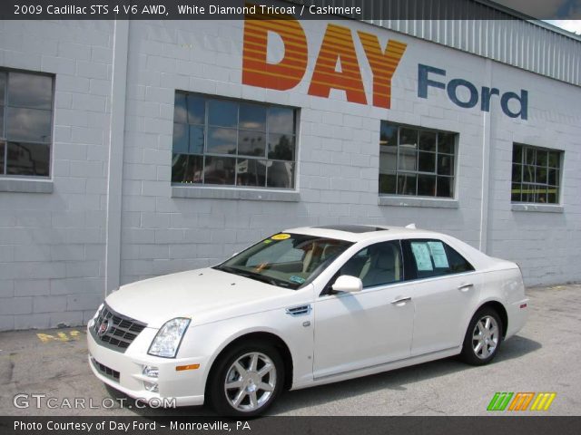 2009 Cadillac STS 4 V6 AWD in White Diamond Tricoat