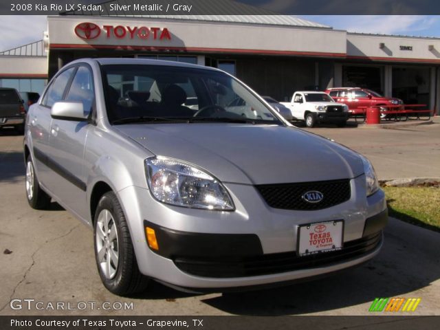 2008 Kia Rio LX Sedan in Silver Metallic