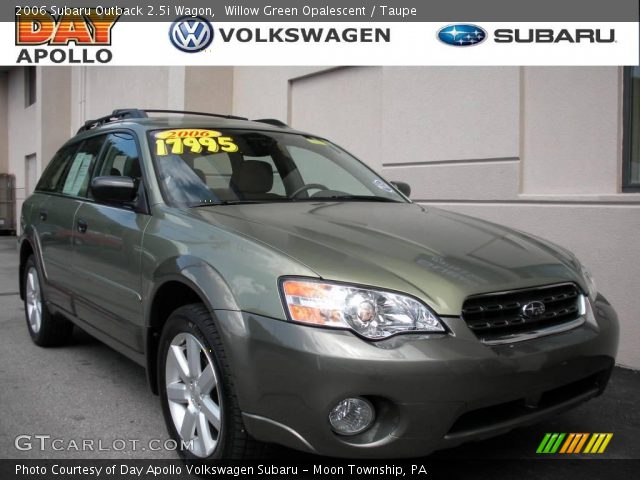 2006 Subaru Outback 2.5i Wagon in Willow Green Opalescent
