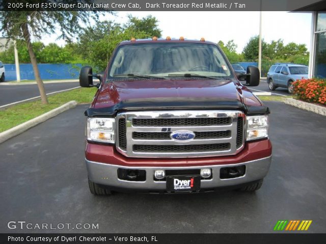 2005 Ford F350 Super Duty Lariat Crew Cab in Dark Toreador Red Metallic