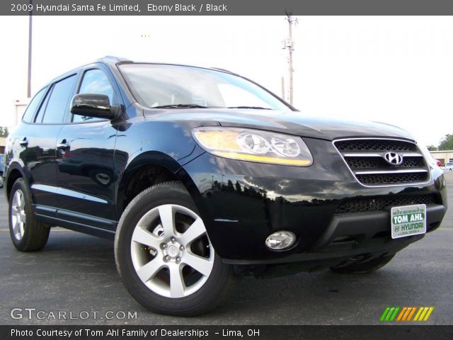 2009 Hyundai Santa Fe Limited in Ebony Black