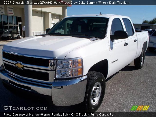 2007 Chevrolet Silverado 2500HD Work Truck Crew Cab in Summit White
