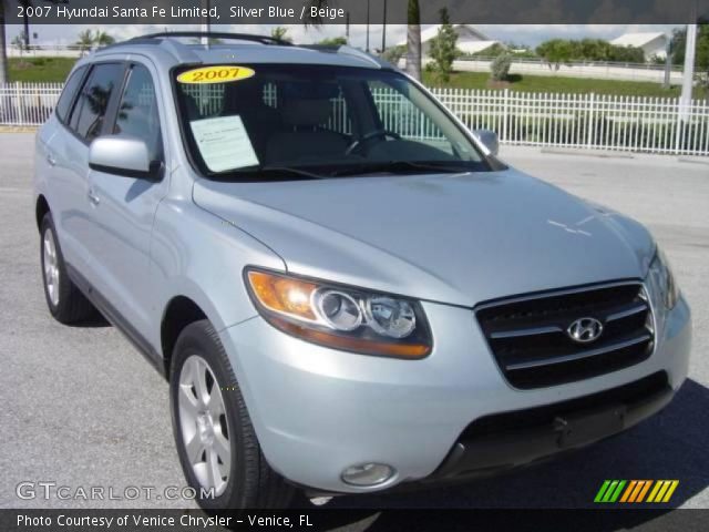 2007 Hyundai Santa Fe Limited in Silver Blue