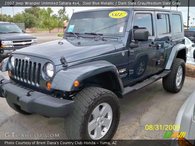 2007 Jeep Wrangler Unlimited Sahara 4x4 in Steel Blue Metallic