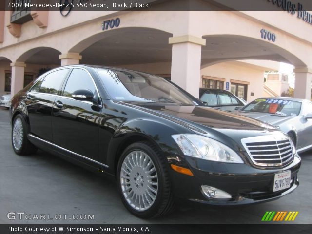 2007 Mercedes-Benz S 550 Sedan in Black