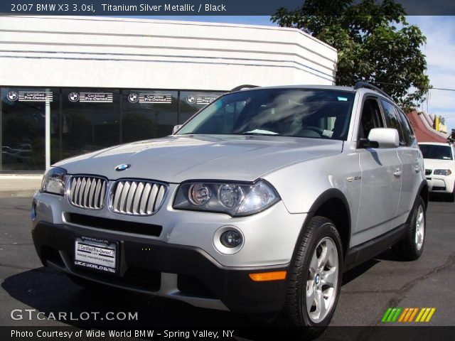 2007 BMW X3 3.0si in Titanium Silver Metallic