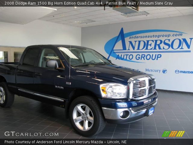 2008 Dodge Ram 1500 Big Horn Edition Quad Cab 4x4 in Patriot Blue Pearl