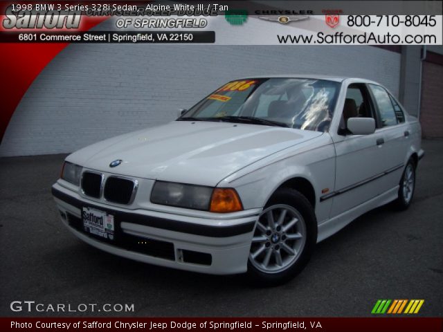 1998 BMW 3 Series 328i Sedan in Alpine White III