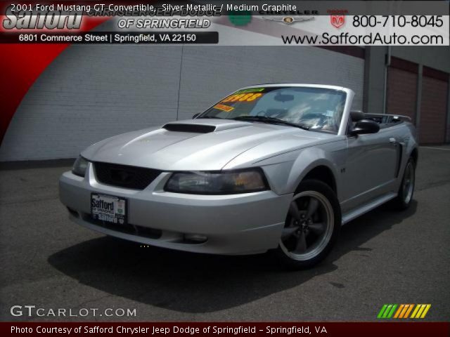 2001 Ford Mustang GT Convertible in Silver Metallic