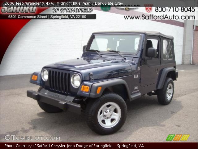 2006 Jeep Wrangler X 4x4 in Midnight Blue Pearl