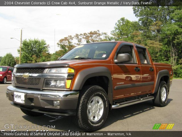 2004 Chevrolet Colorado LS Crew Cab 4x4 in Sunburst Orange Metallic