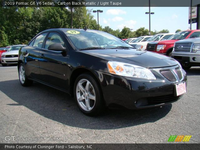 2009 Pontiac G6 V6 Sedan in Carbon Black Metallic