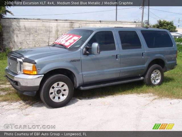 2000 Ford Excursion XLT 4x4 in Medium Steel Blue Metallic