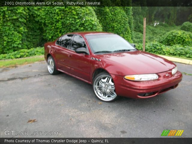 2001 Oldsmobile Alero GX Sedan in Ruby Red