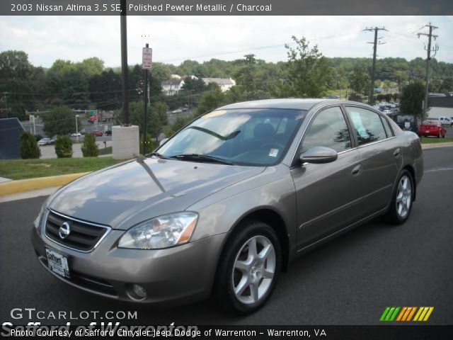 2003 Nissan Altima 3.5 SE in Polished Pewter Metallic