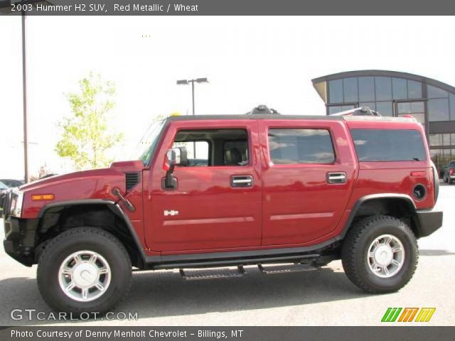 2003 Hummer H2 SUV in Red Metallic