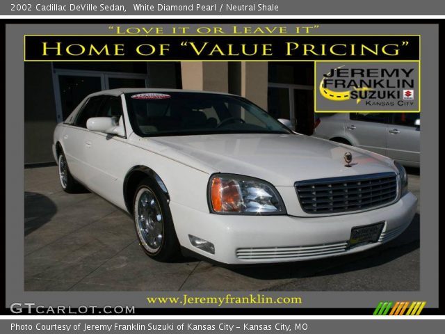 2002 Cadillac DeVille Sedan in White Diamond Pearl
