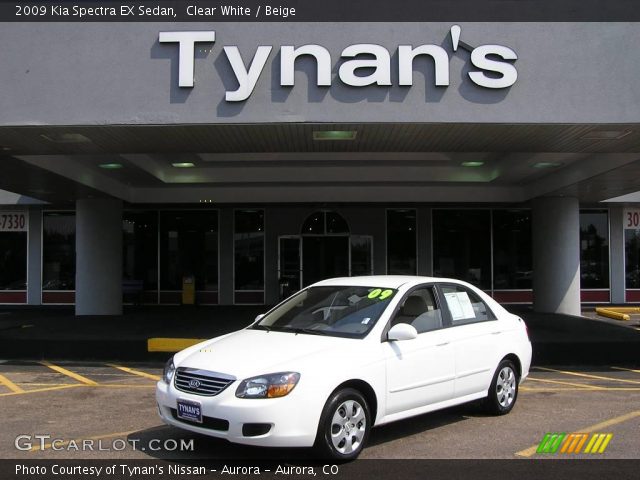 2009 Kia Spectra EX Sedan in Clear White