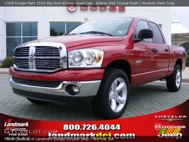 2008 Dodge Ram 1500 Big Horn Edition Quad Cab in Inferno Red Crystal Pearl
