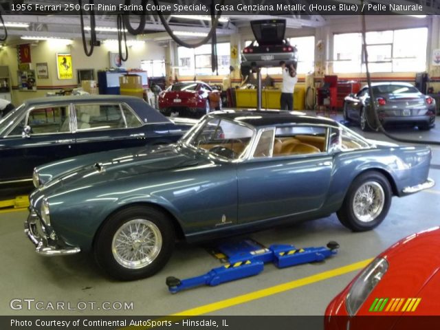 1956 Ferrari 250 GT Pinin Farina Coupe Speciale in Casa Genziana Metallic (House Blue)