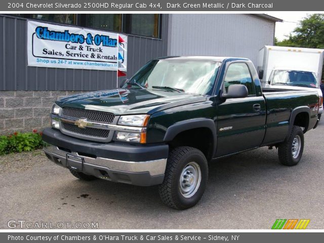 2004 Chevrolet Silverado 2500HD Regular Cab 4x4 in Dark Green Metallic