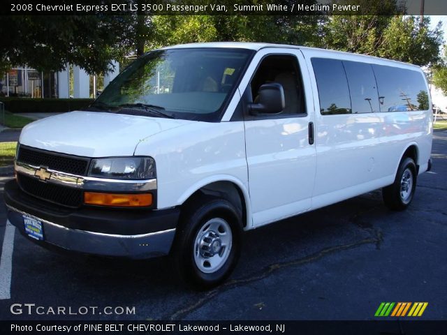 2008 Chevrolet Express EXT LS 3500 Passenger Van in Summit White