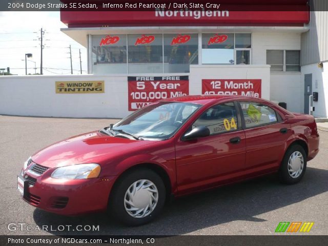 2004 Dodge Stratus SE Sedan in Inferno Red Pearlcoat