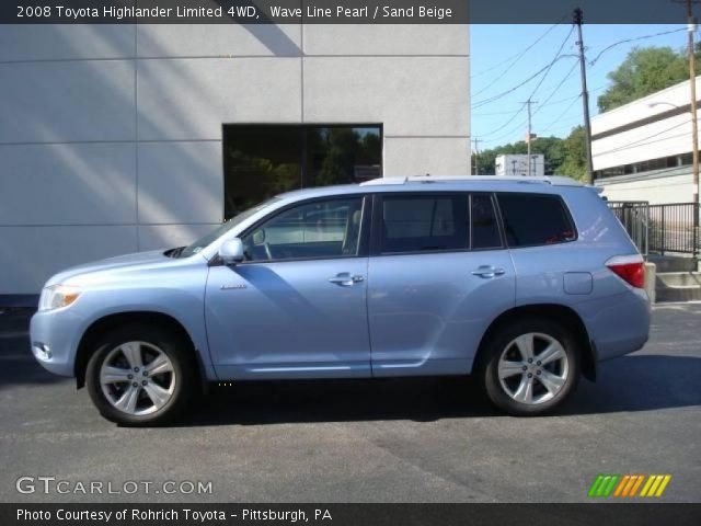 2008 Toyota Highlander Limited 4WD in Wave Line Pearl