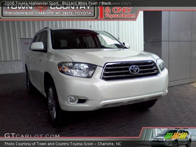 2008 Toyota Highlander Sport in Blizzard White Pearl