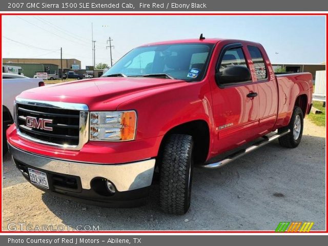 2007 GMC Sierra 1500 SLE Extended Cab in Fire Red