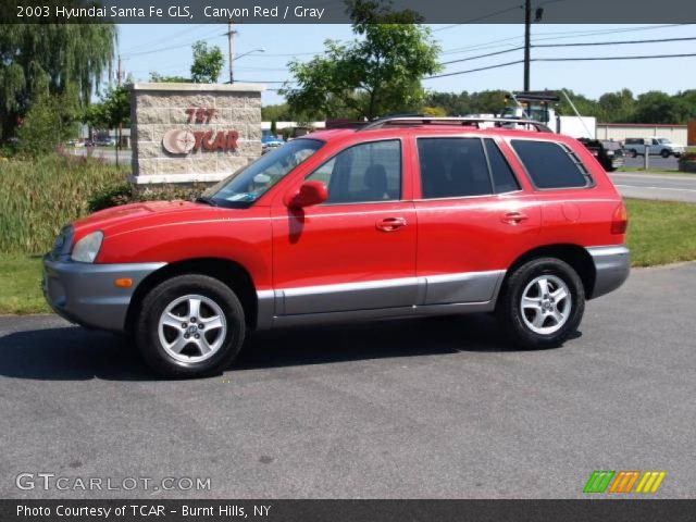2003 Hyundai Santa Fe GLS in Canyon Red