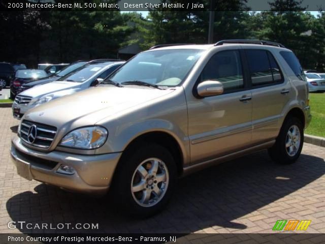 2003 Mercedes-Benz ML 500 4Matic in Desert Silver Metallic