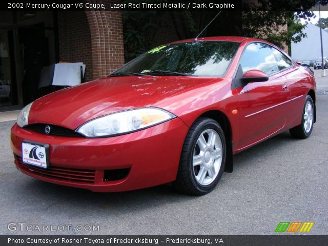 2002 Mercury Cougar V6 Coupe in Laser Red Tinted Metallic