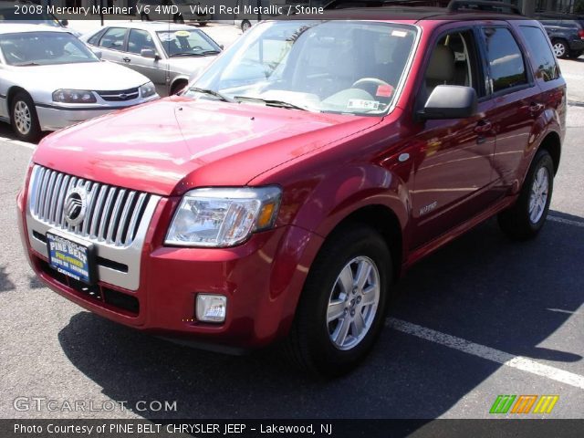 2008 Mercury Mariner V6 4WD in Vivid Red Metallic