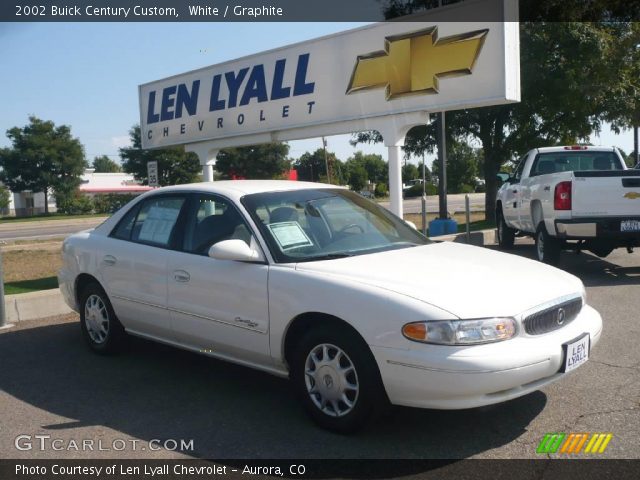 2002 Buick Century Custom in White