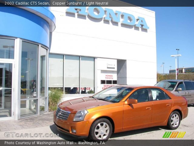 2003 Cadillac CTS Sedan in Copper Sunburst