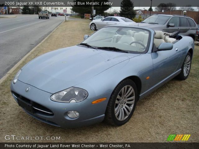 2006 Jaguar XK XK8 Convertible in Frost Blue Metallic