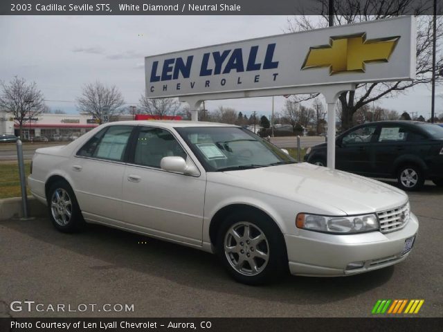 2003 Cadillac Seville STS in White Diamond