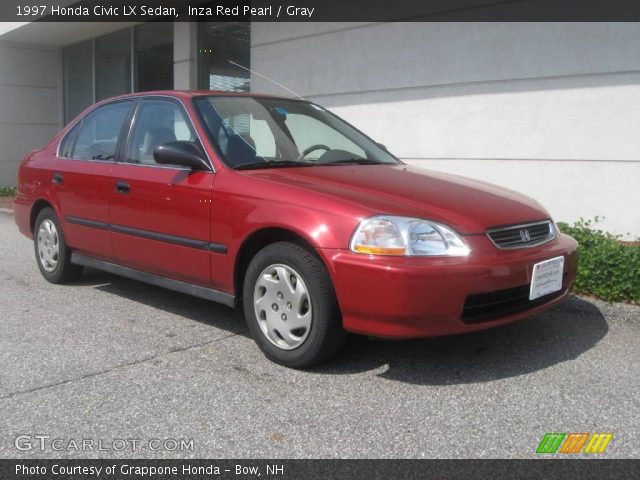 1997 Honda Civic LX Sedan in Inza Red Pearl