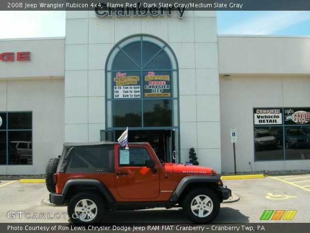 2008 Jeep Wrangler Rubicon 4x4 in Flame Red