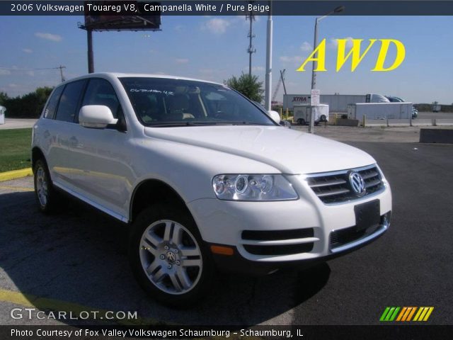 2006 Volkswagen Touareg V8 in Campanella White