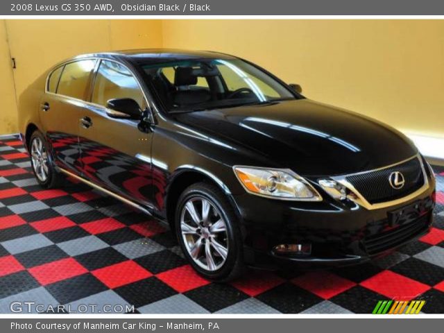2008 Lexus GS 350 AWD in Obsidian Black