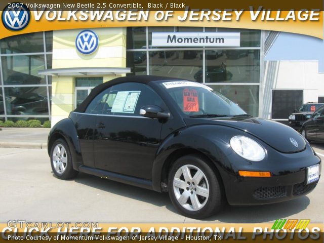 2007 Volkswagen New Beetle 2.5 Convertible in Black