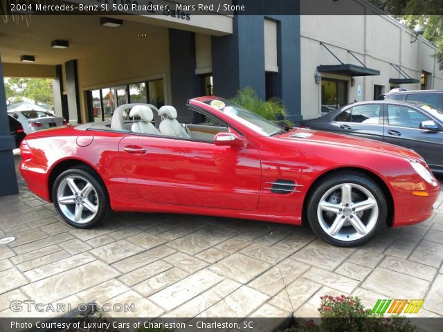 2004 Mercedes-Benz SL 500 Roadster in Mars Red
