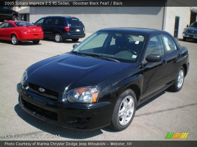 2005 Subaru Impreza 2.5 RS Sedan in Obsidian Black Pearl