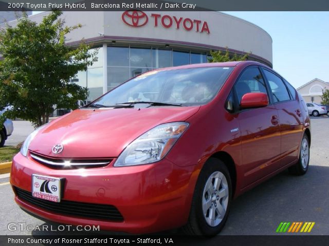 2007 Toyota Prius Hybrid in Barcelona Red Metallic