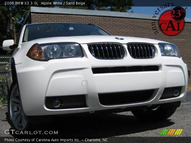 2006 BMW X3 3.0i in Alpine White